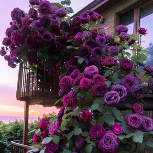 Роза Плетистая Плум Пэшн купить по цене от 610р. в интернет-магазине «Посадика» с доставкой почтой в в Новокубанске и по всей России – [изображение №1].